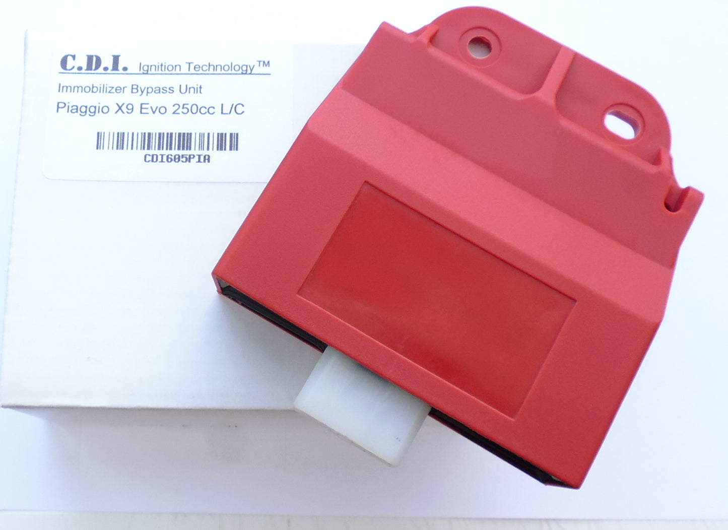 Immobilizer Bypass Remove CDI unit for the Piaggio X9 Evo 250cc. Removes requirement for Chip Key