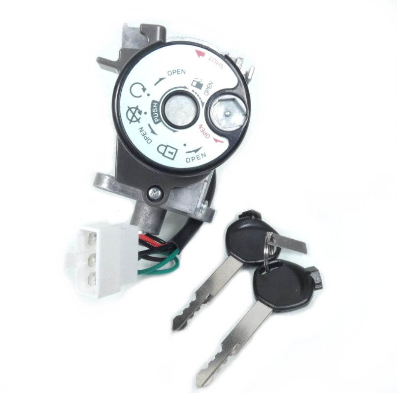 Replacement ignition barrel key switch for the Sym Jet 4 RX scooters