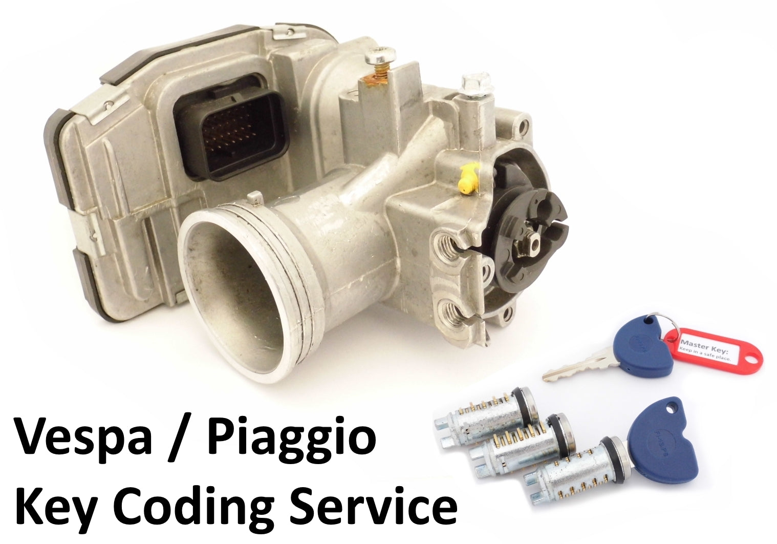 Replacement Keys programmed to fit your Vespa Piaggio LX LXV Scooter Immobilizer